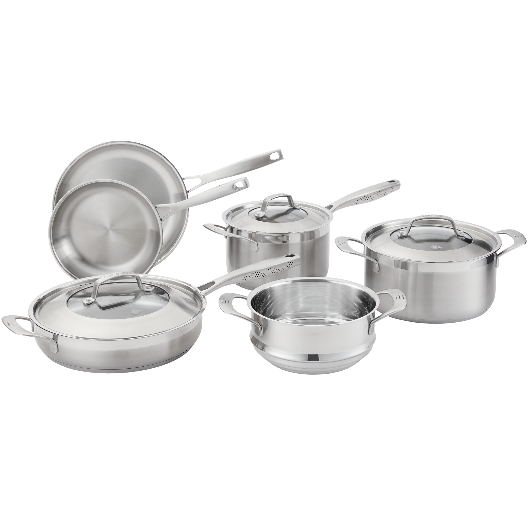 Qdesign Batterie De Cuisine Induction 3 Pièces - Poêles Anti-Adhésives 20 24 28cm Multicouche Inox