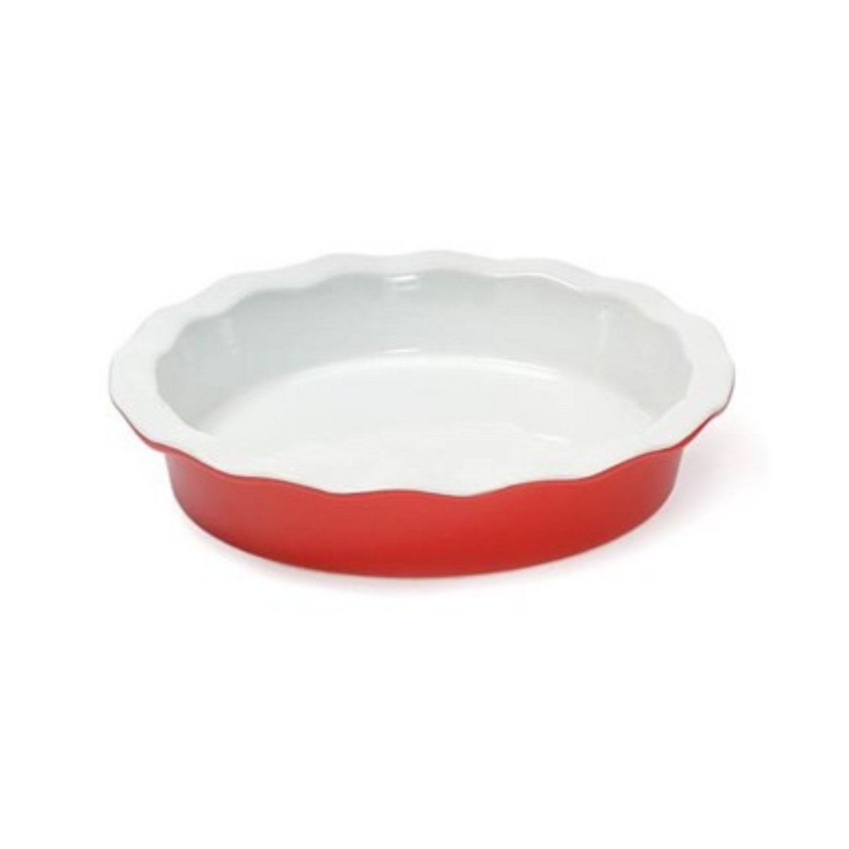 Assiette à tarte Rouge et blanc 24cm Eugène Allard Cuisine et Tendances