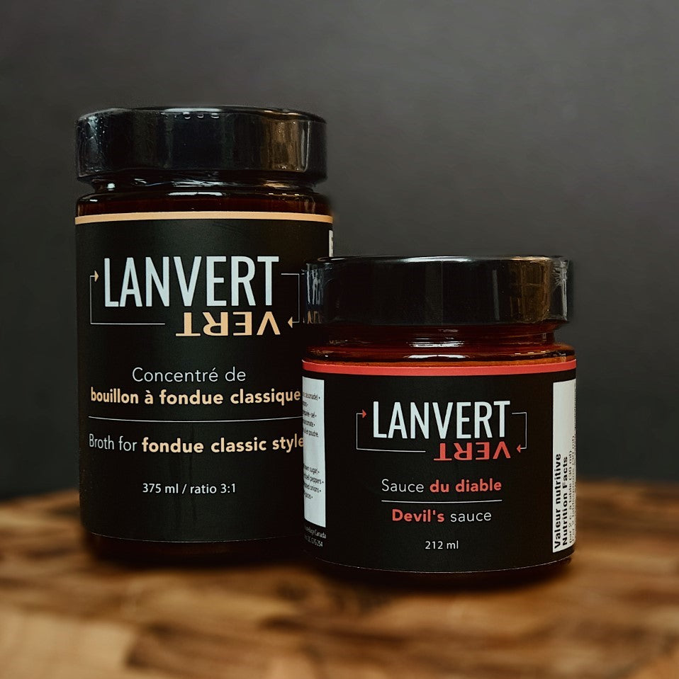 Bouillon à fondue classique et/ou Sauce du Diable Lanvert Eugène