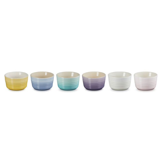 Set of 6 small ramekins from the Sorbet collection - Le Creuset 