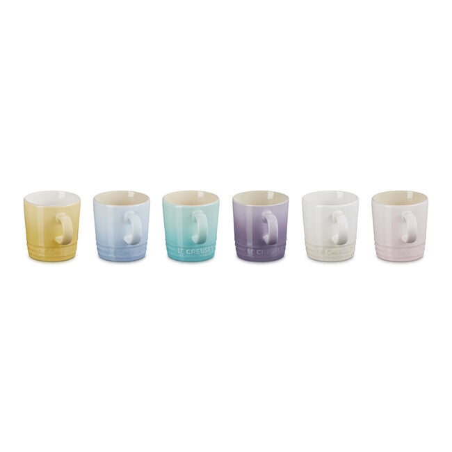 Set of 6 Sorbet Collection Espresso Cups - Le Creuset 