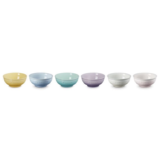 Set of 6 small bowls from the Sorbet collection - Le Creuset 