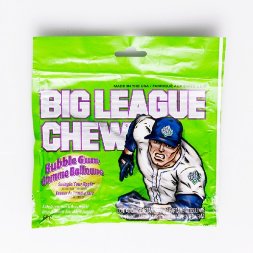 Gomme balloune à la pomme surette Big League Chew 60 g