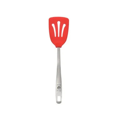 Red perforated spatula 30cm