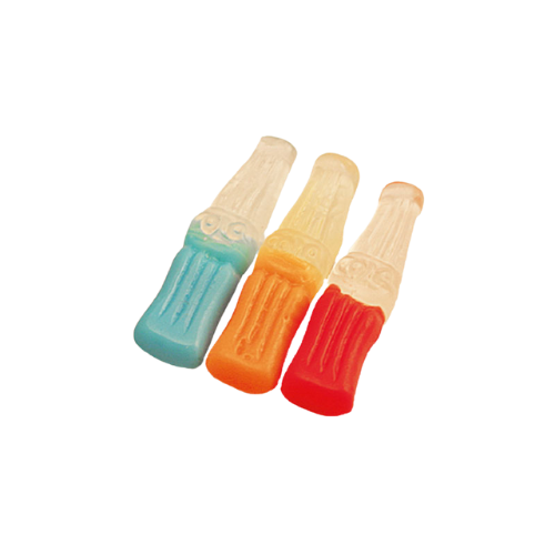 Colorful tropical fruit bottle candies 1 kg