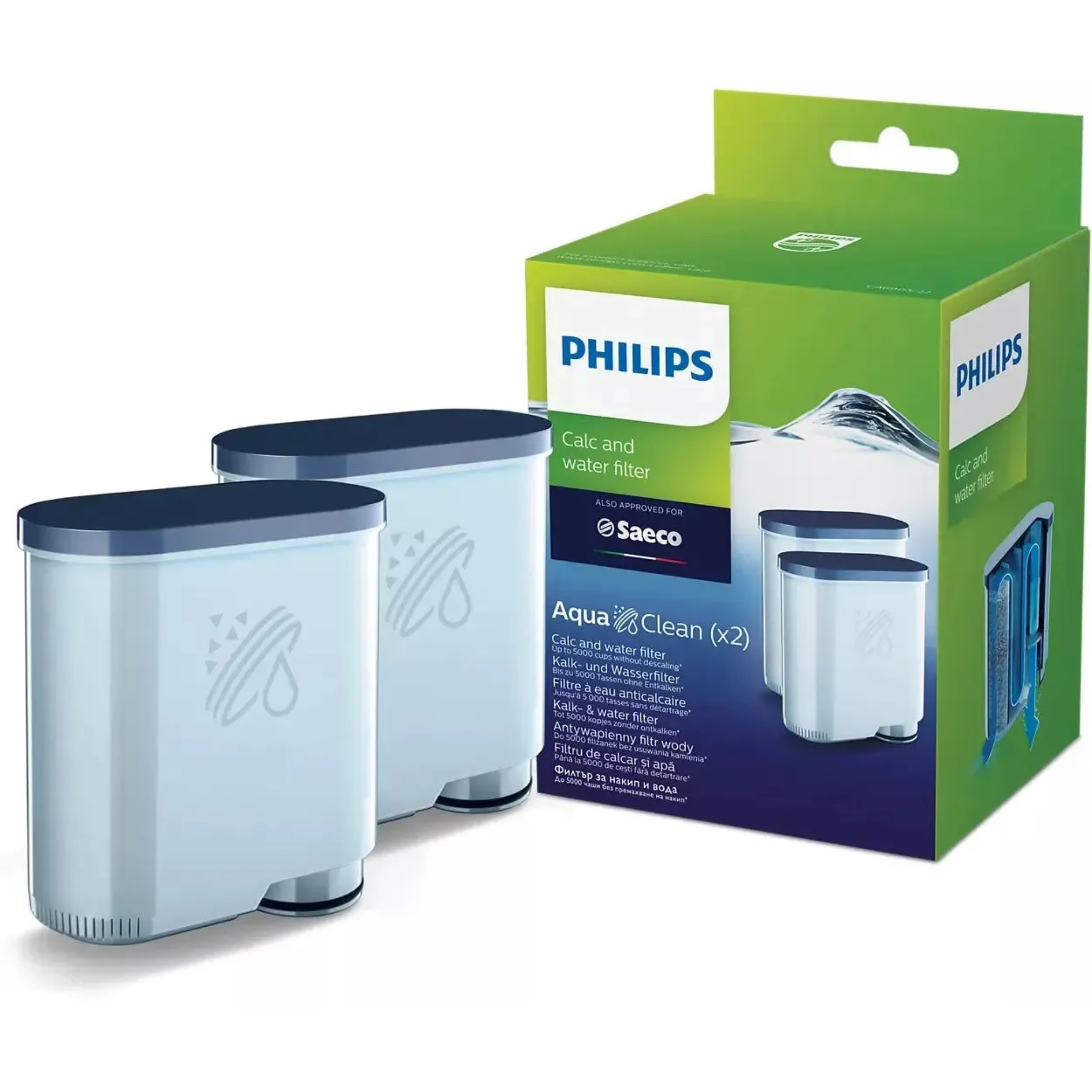 Ensemble de 2 filtres Aquaclean - Philips