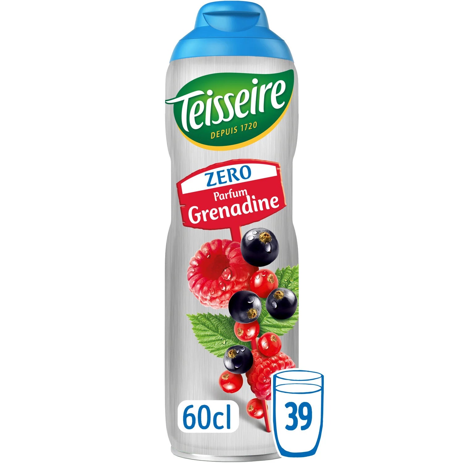 Sirop sans sucre Grenadine 600ml - Teisseire