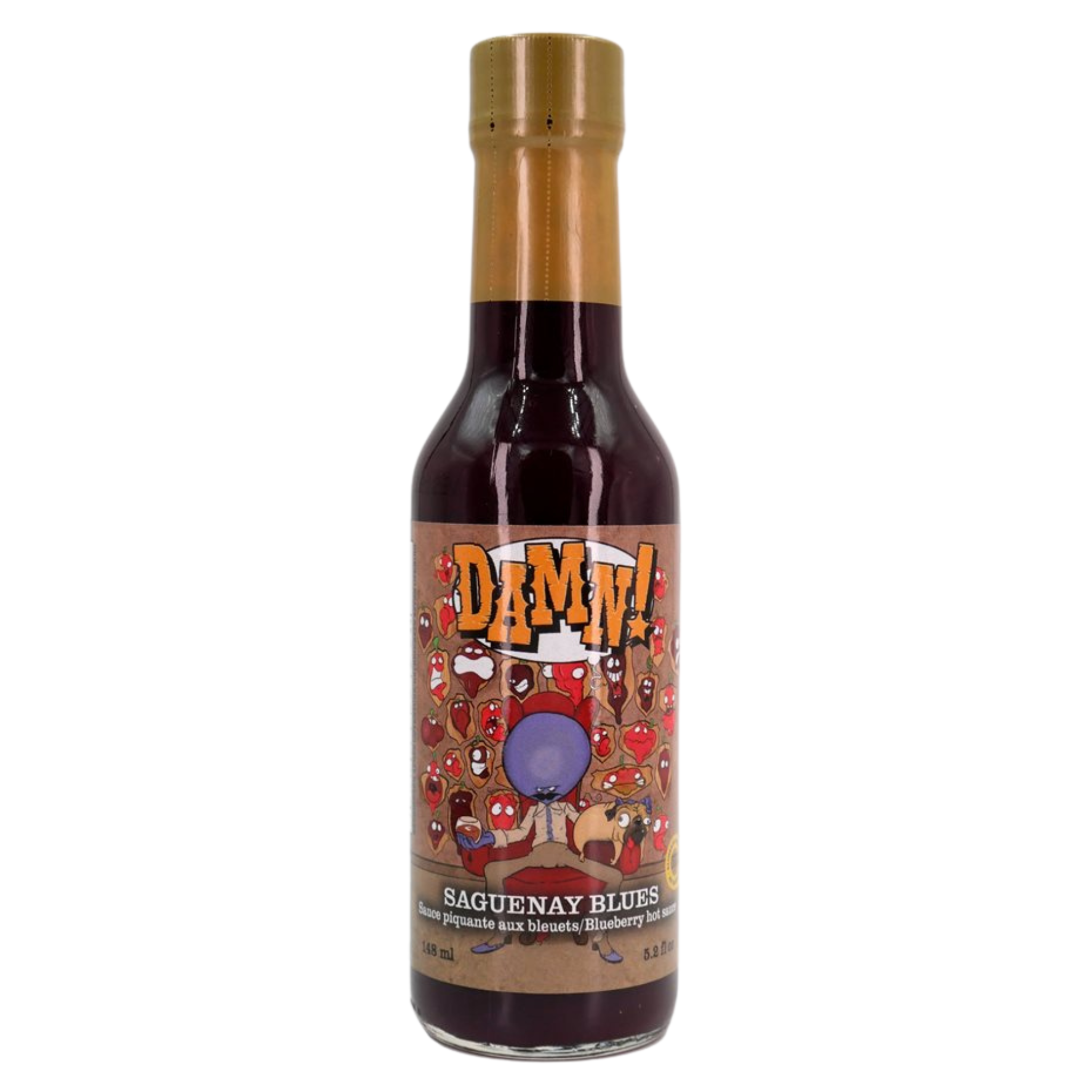 Saguenay Blues Hot Blueberry Sauce 148ml - Damn!