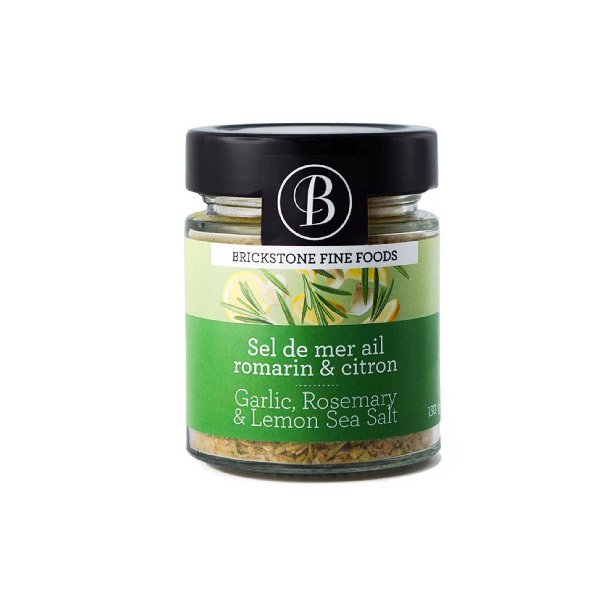 Brickstone Garlic, Rosemary &amp; Lemon Seasoned Sea Salt 130g