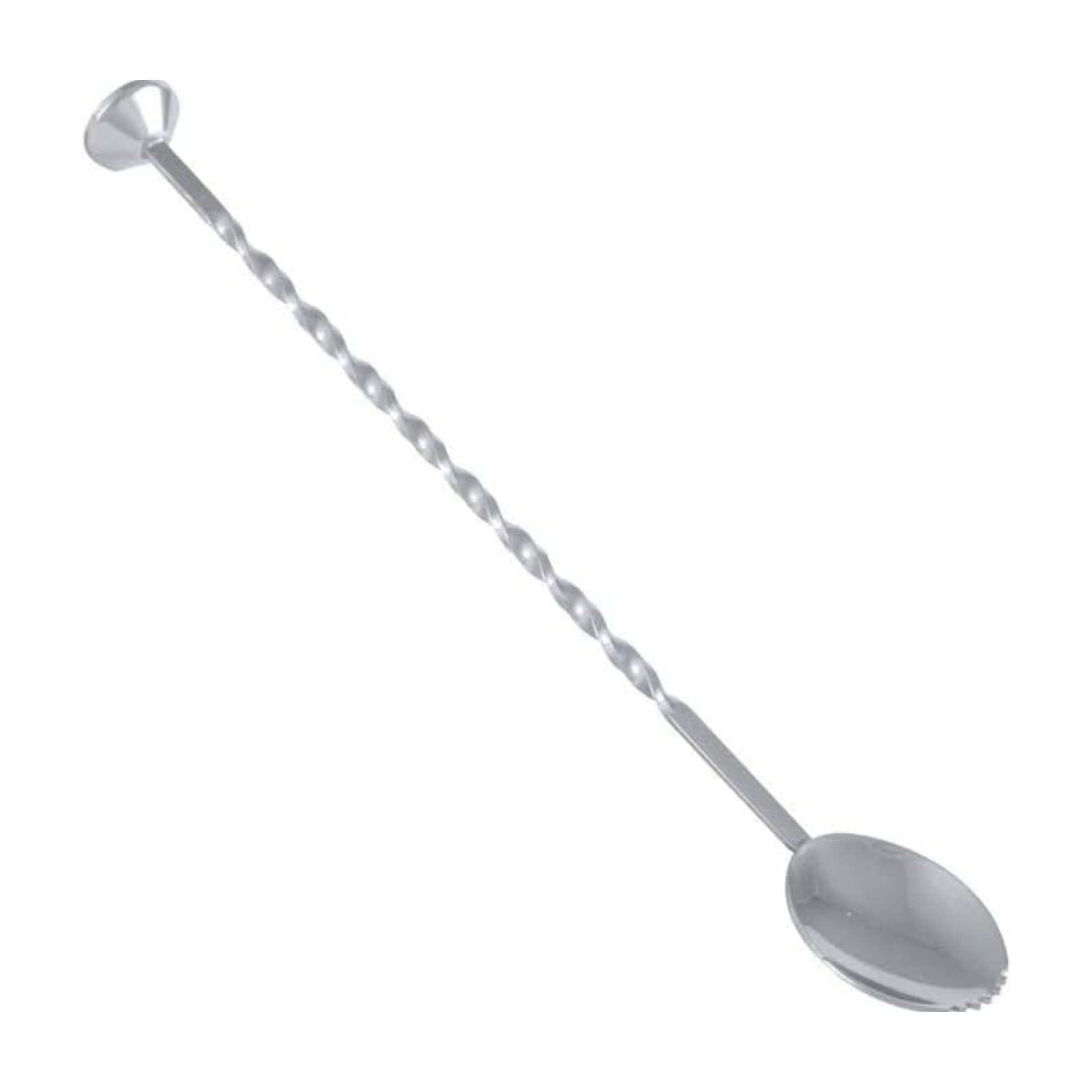 Cuillère à cocktail en acier inoxydable martelé 10,75" - Swissmar