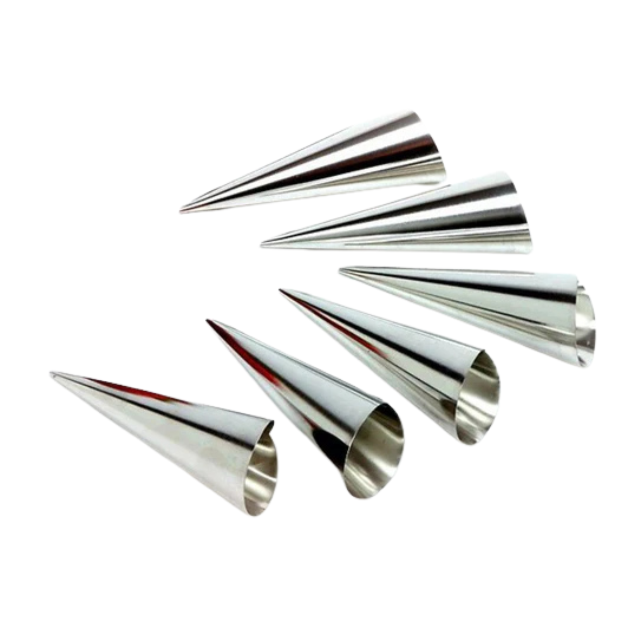 Ensemble de 6 moules en forme de cône