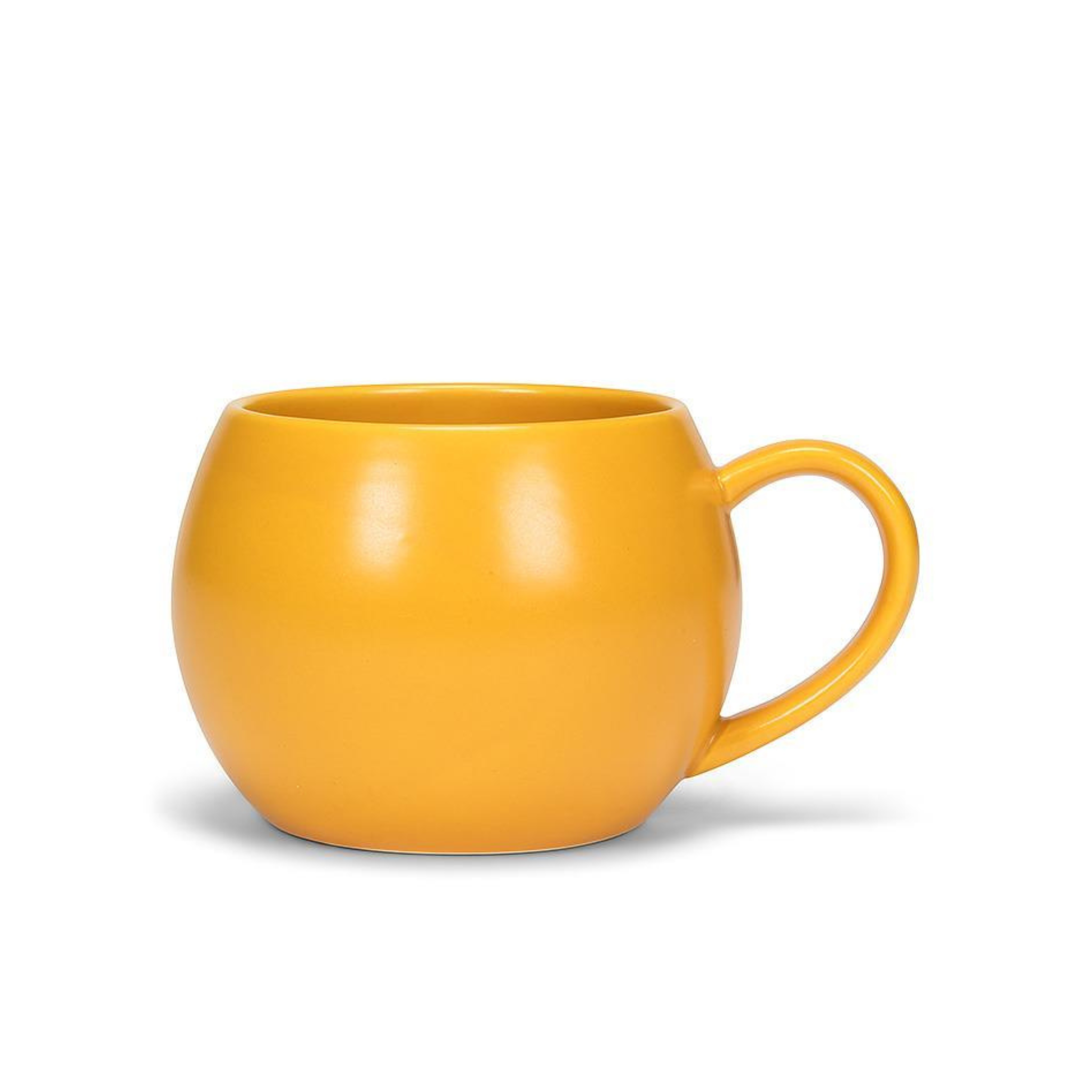 Tasse ronde en céramique Jaune 16 oz