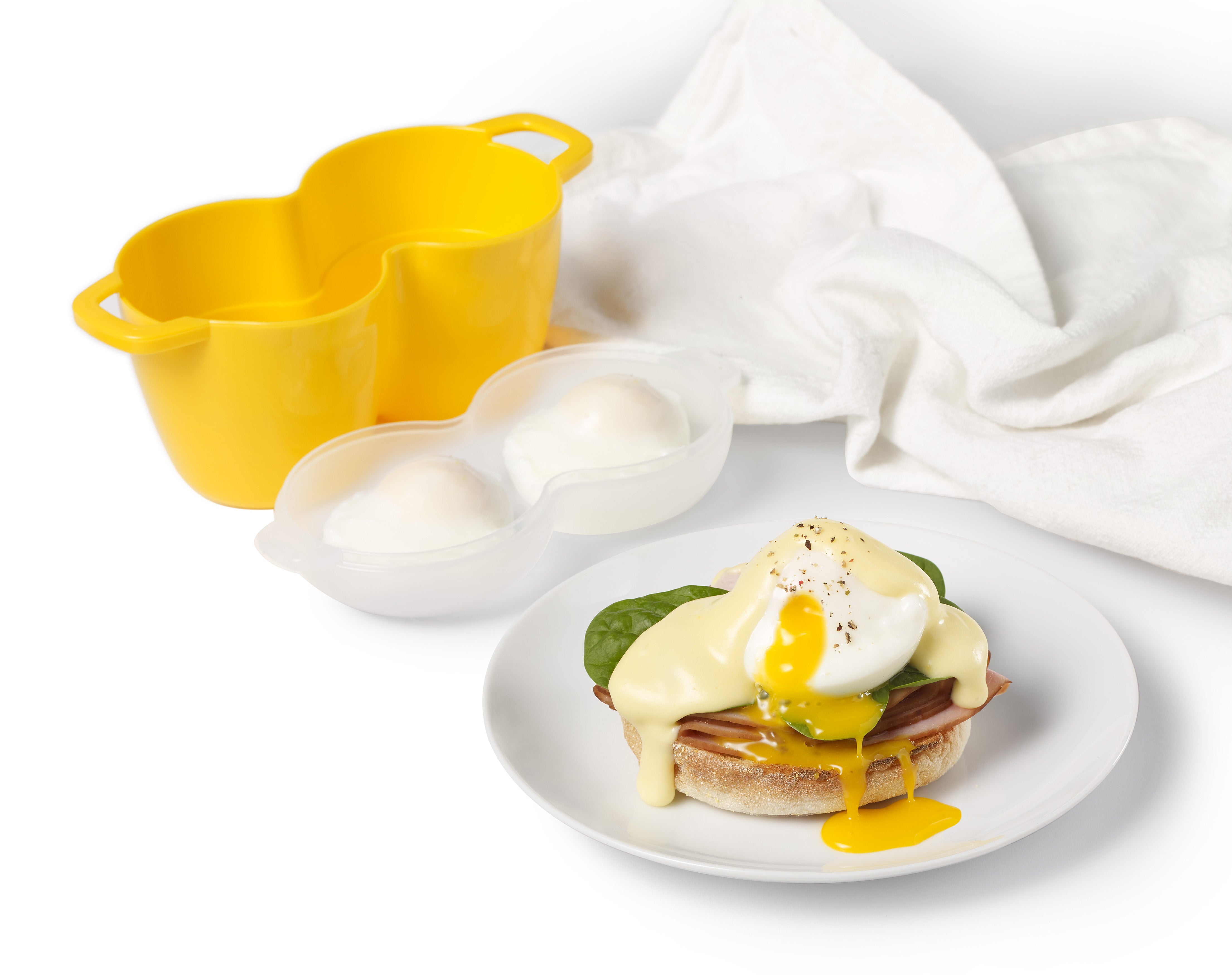 Pocheuse à œufs double pour le micro-ondes - Ricardo