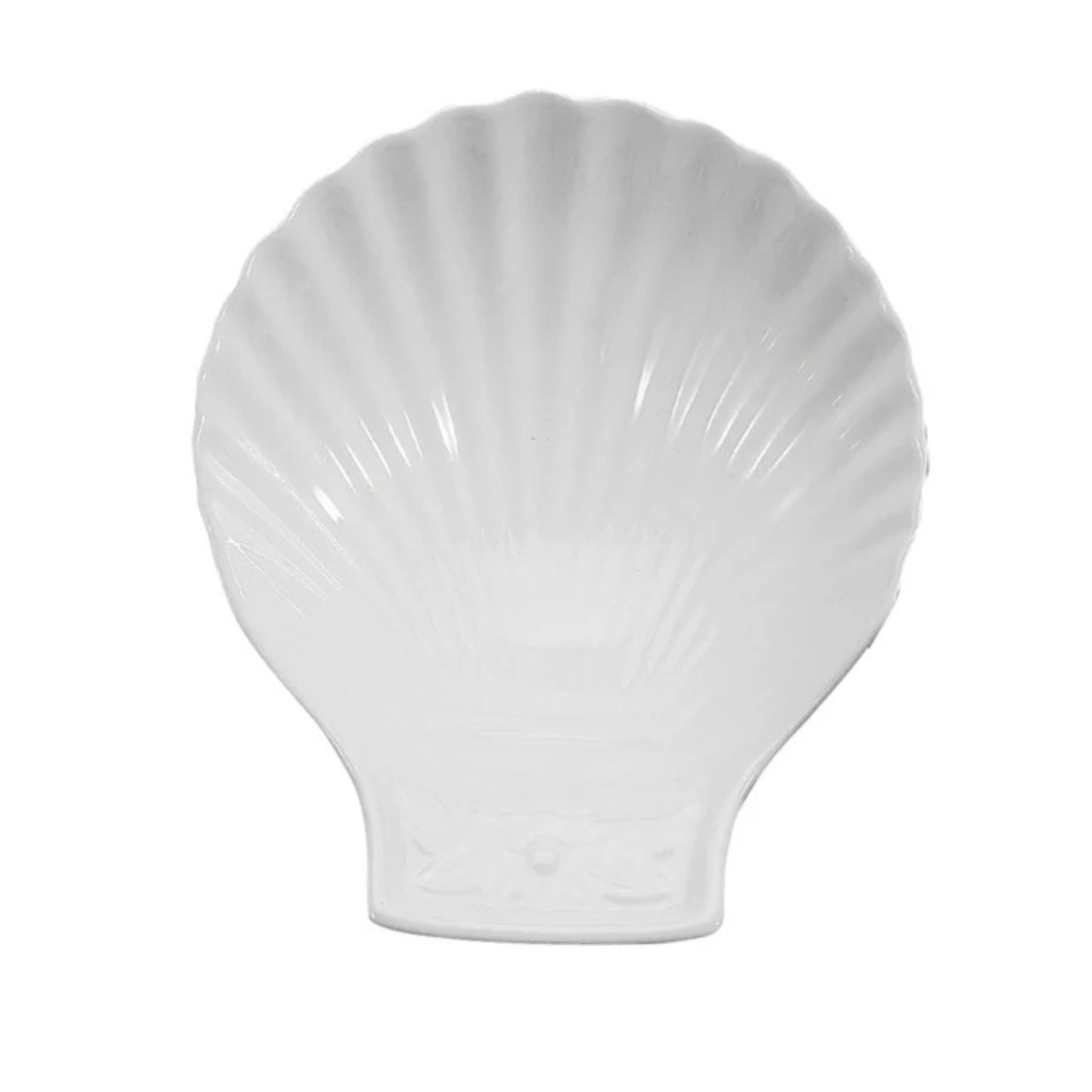 Assiette à coquille St-Jacques blanche 17cm – BIA