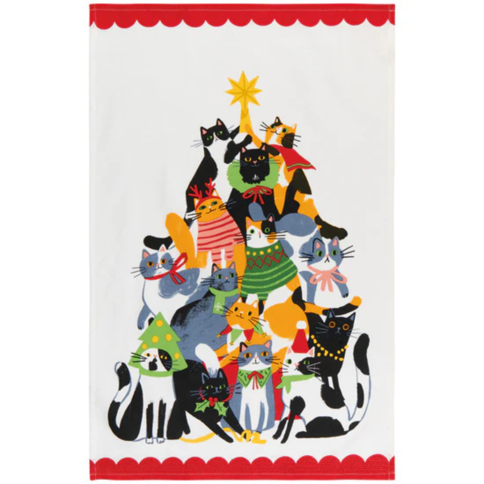 Linge de cuisine Chats de Noël 46 x 71 cm - Danica