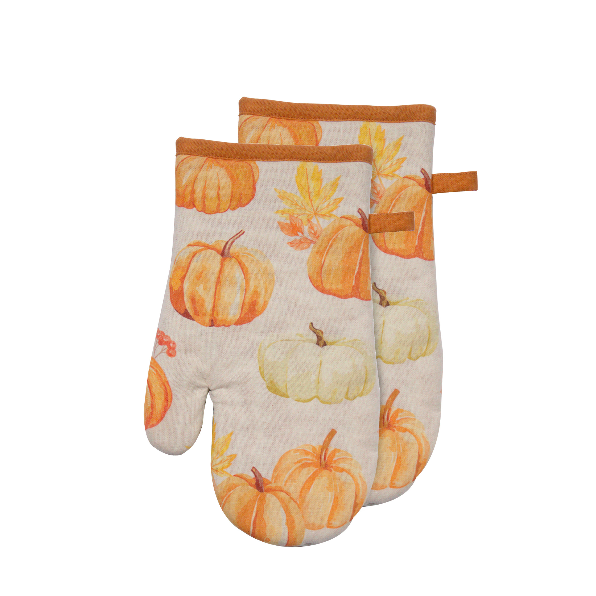 Ensemble de 2 mitaines pour le four Citrouille