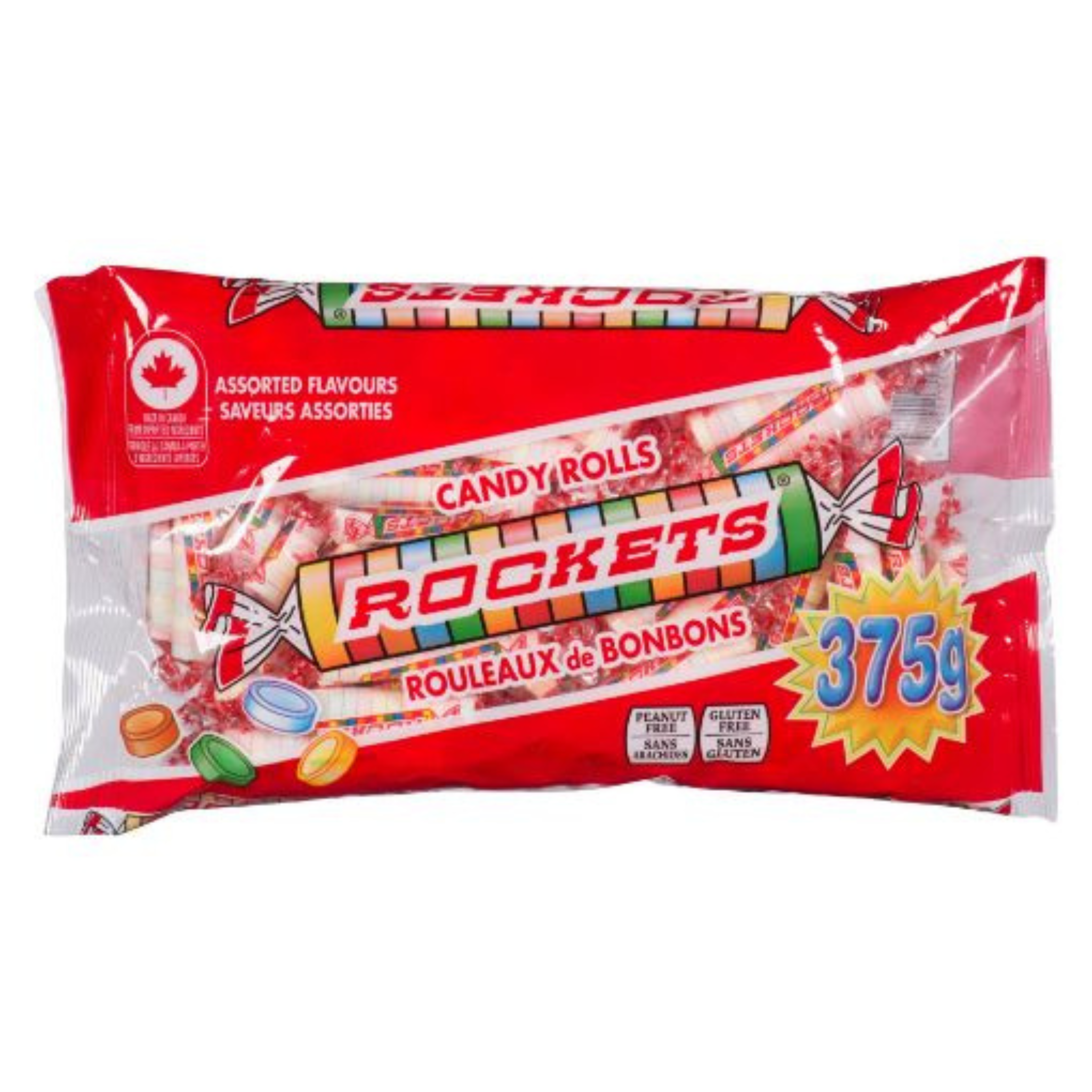 Rouleux de bonbons Rockets 375g