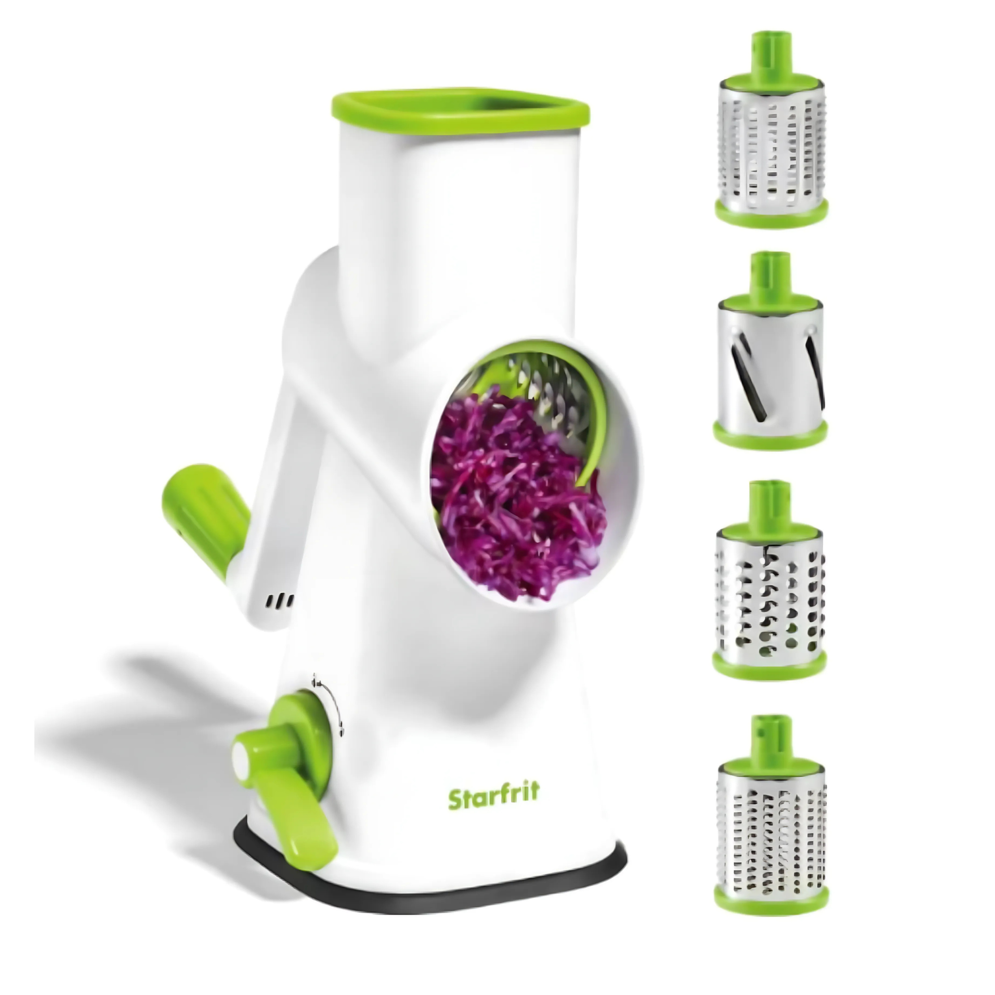 Râpe rotative avec 4 tambours - Starfrit