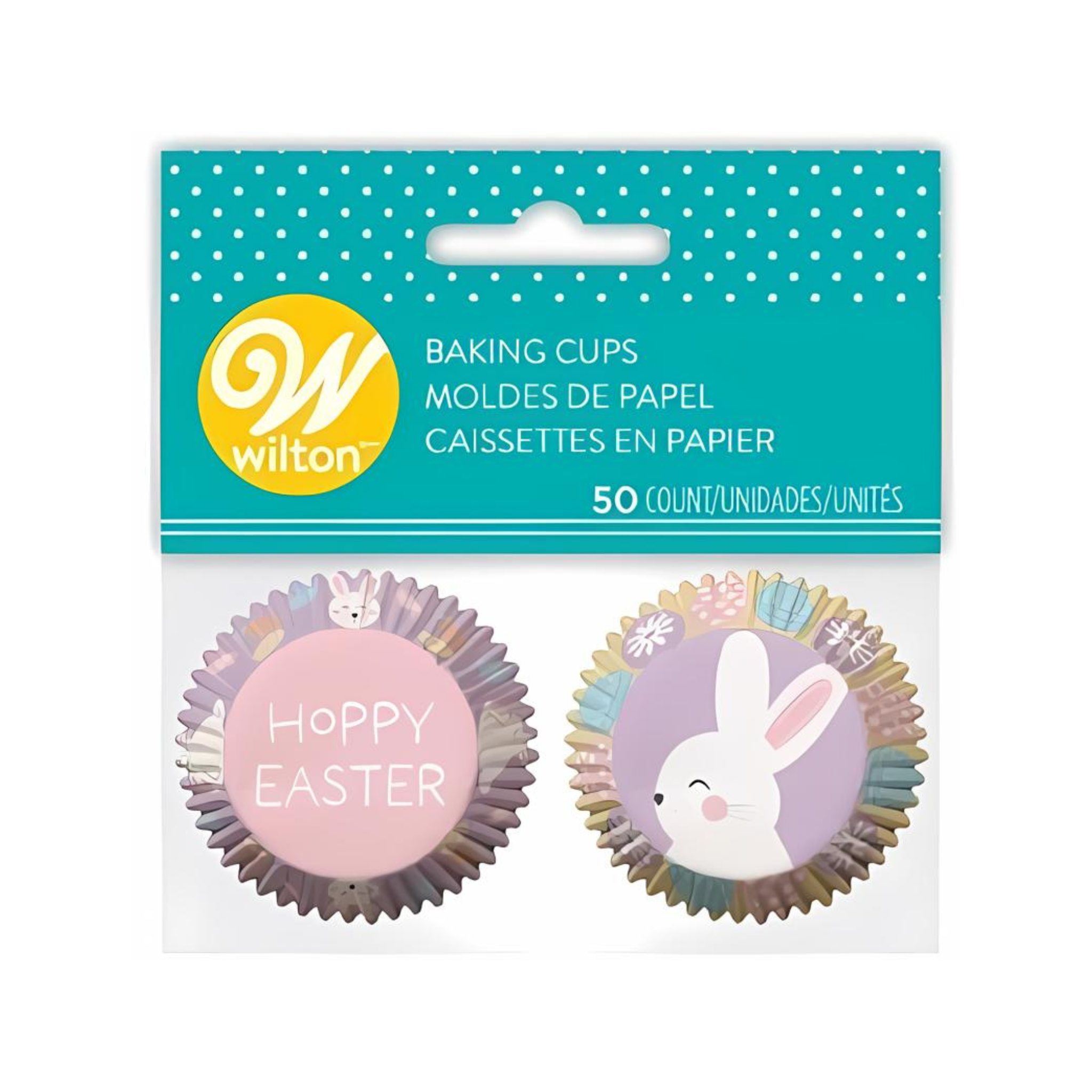 Ensemble de 50 mini caissettes à cupcakes Pâques - Wilton