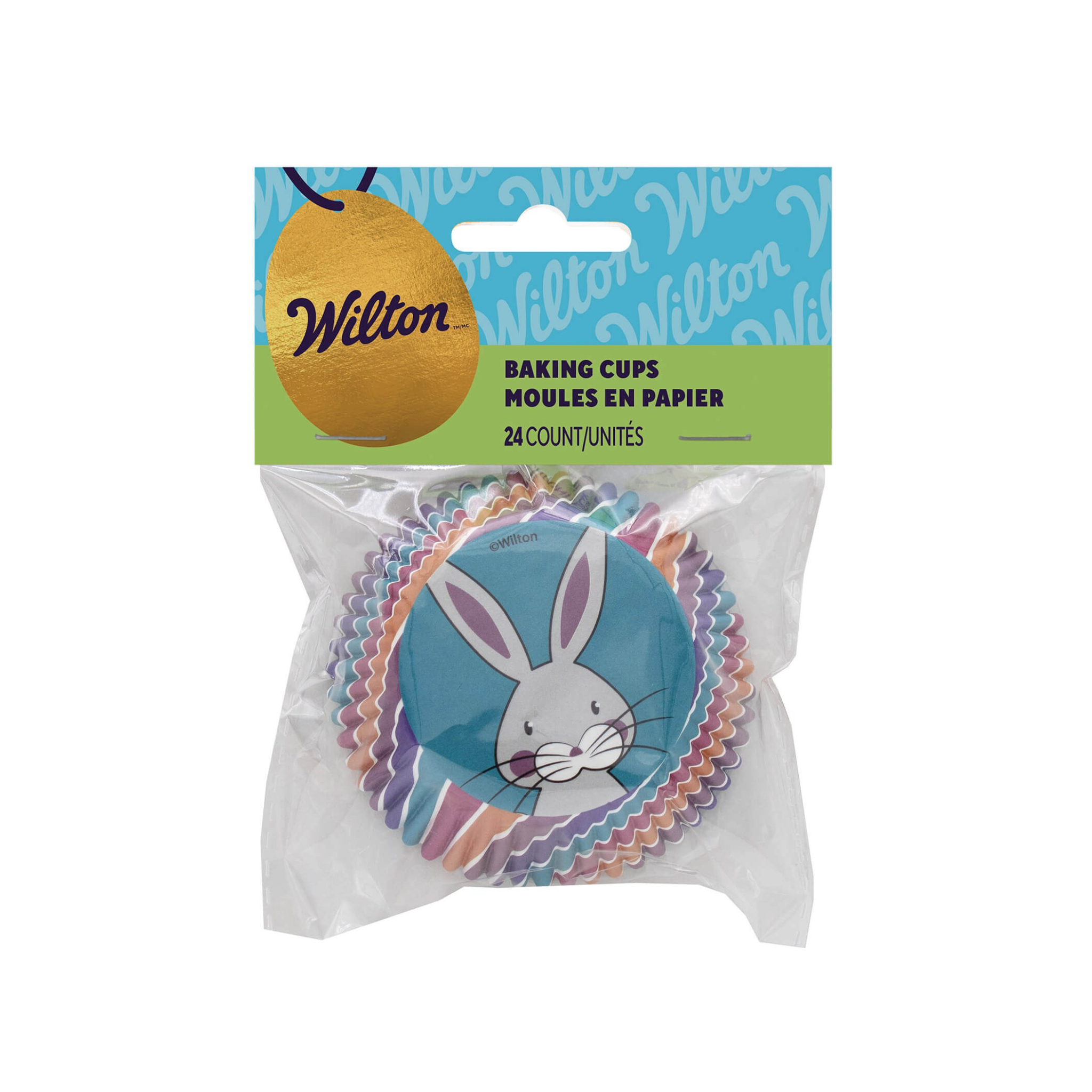Ensemble de 24 caissettes à cupcakes Lapin 2" - Wilton