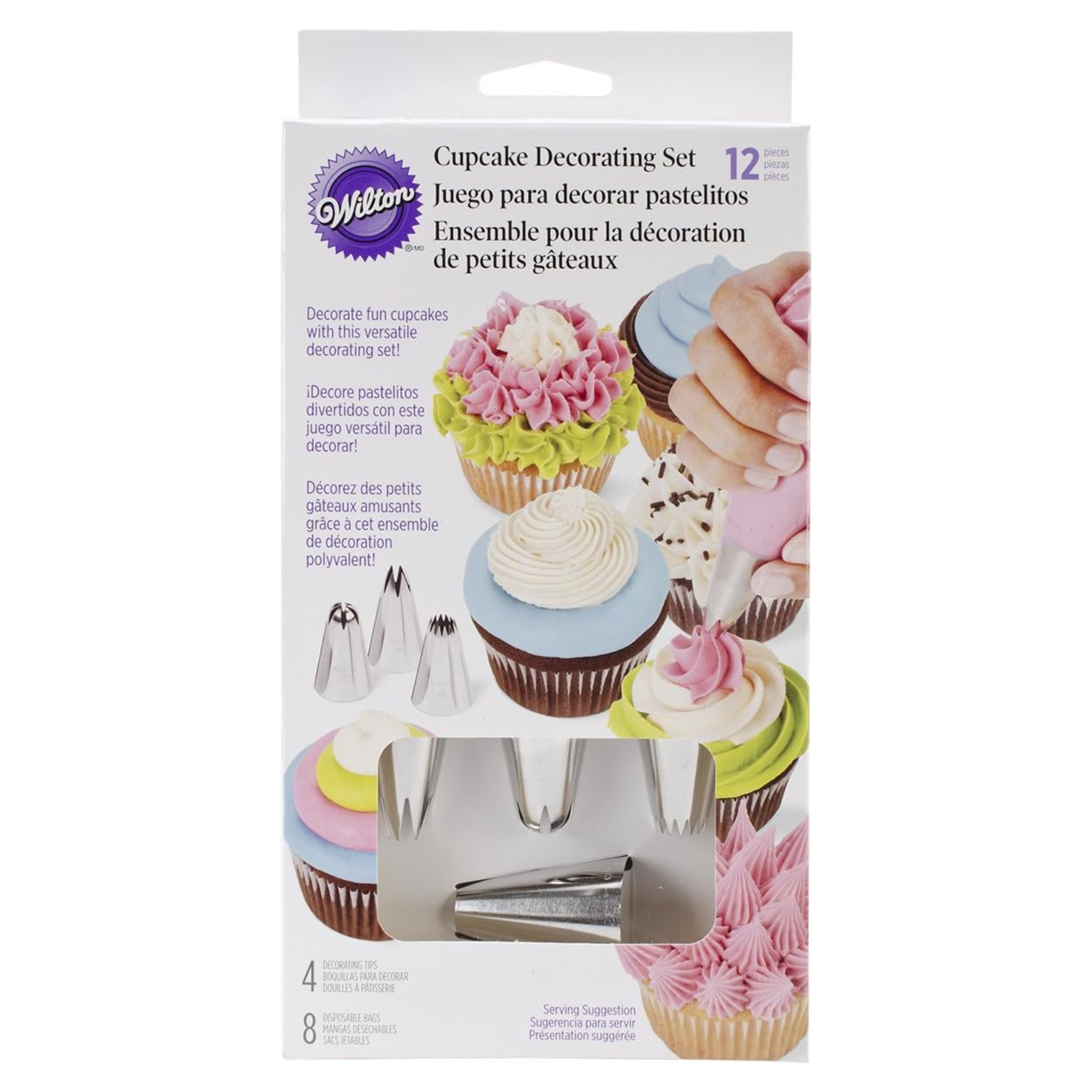 Ensemble de décoration pour cupcakes 12 pièces - Wilton