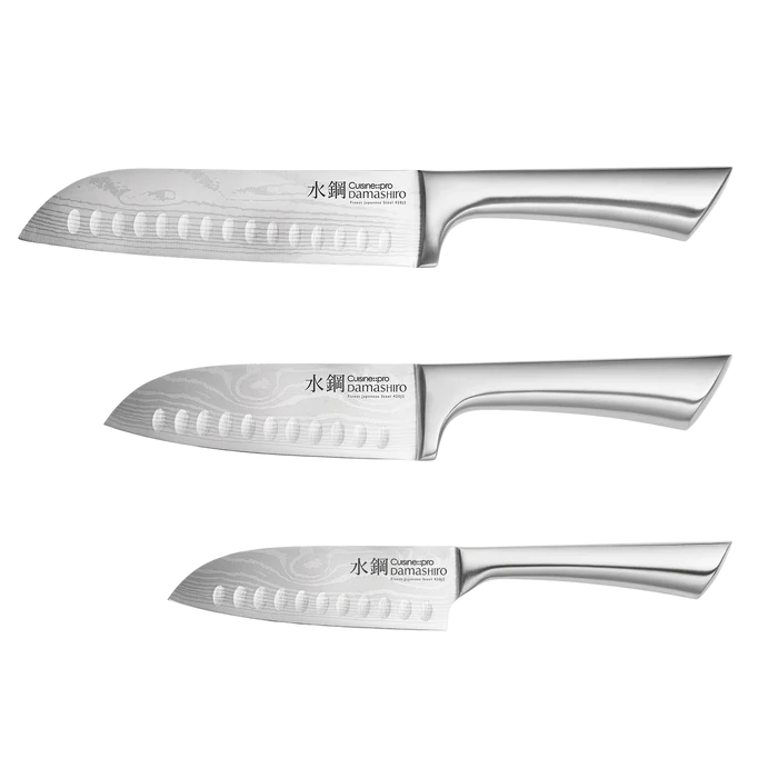 Ensemble de 3 couteaux Santoku Damashiro® - Cuisine::pro®