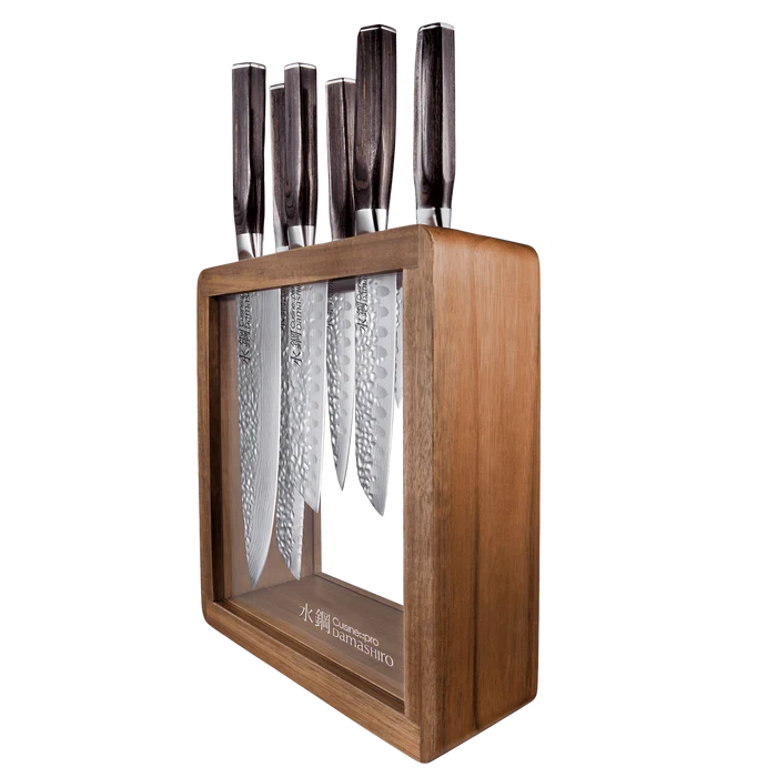Bloc de couteaux Mokuzai 7 pièces Damashiro EMPEROR® - Cuisine::pro®