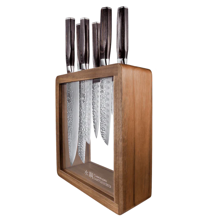 Personnalisation pour bloc de couteaux Mokuzai 7 pièces Damashiro EMPEROR® - Cuisine::pro®