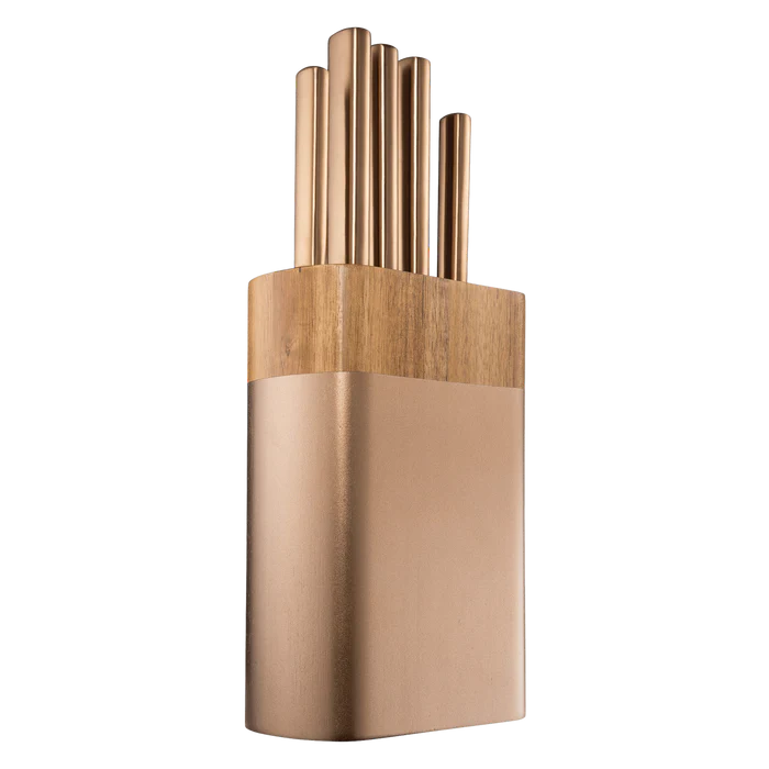 Bloc à couteaux 6 pièces Nara Cuivre DAISHO - Cuisine::pro®