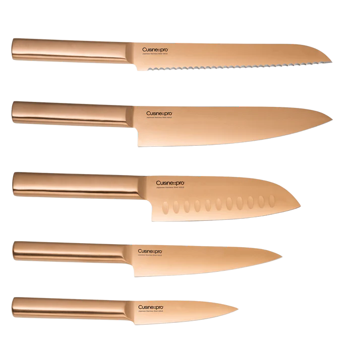 Bloc à couteaux 6 pièces Nara Cuivre DAISHO - Cuisine::pro®