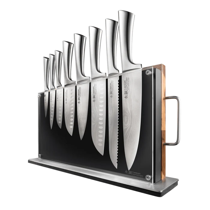 Bloc à couteaux, ensemble de 15 couteaux avec bloc, ensemble de
