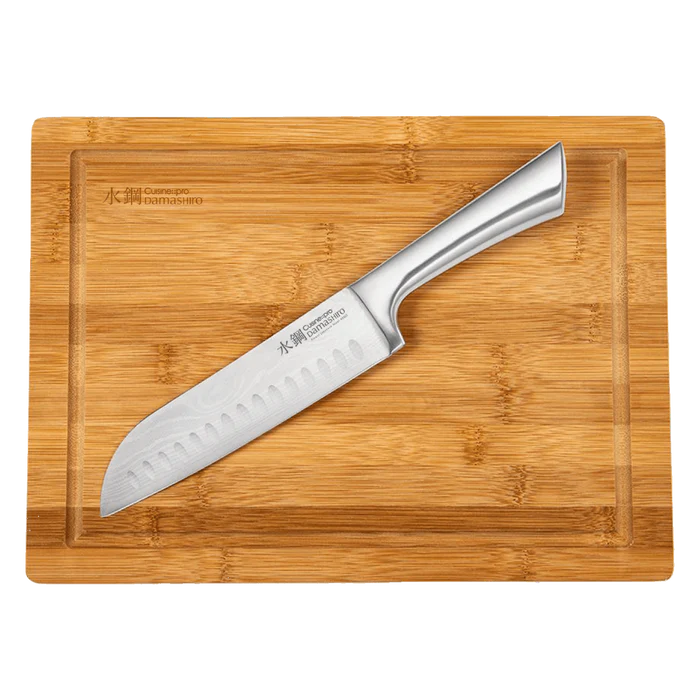 Couteau Santoku 6.5" Damashiro® avec planche à découper - Cuisine::pro®