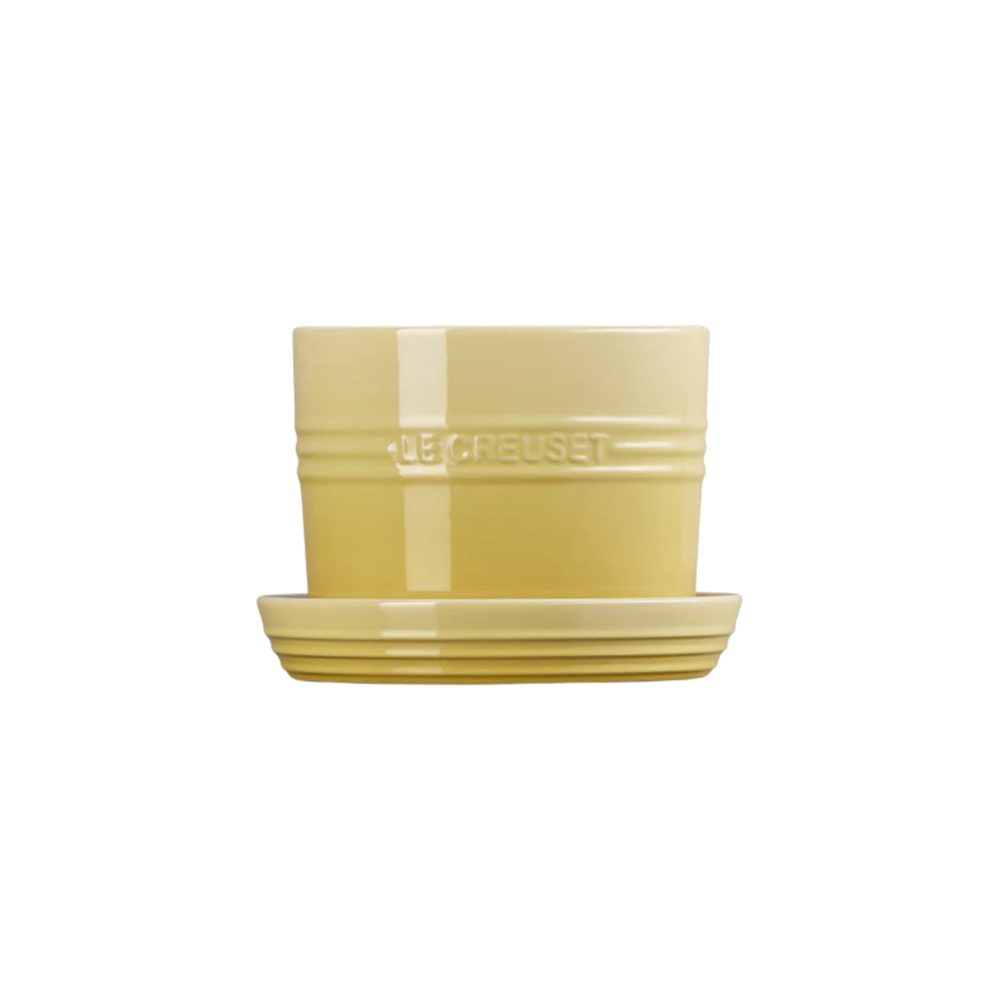 Stoneware Herb Pot with Tray Chamomile - Le Creuset