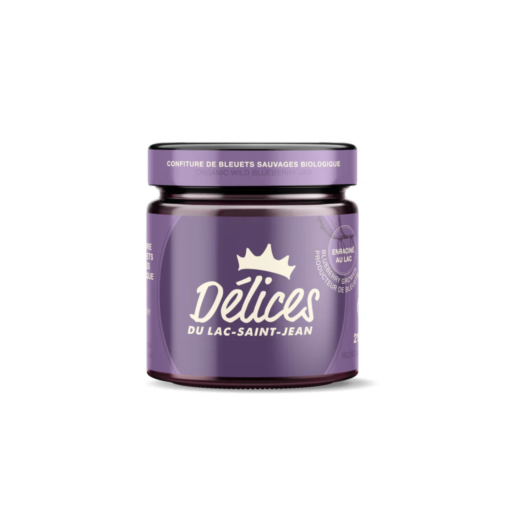 Confiture de bleuets sauvages 212 ml - Délices du Lac St-Jean