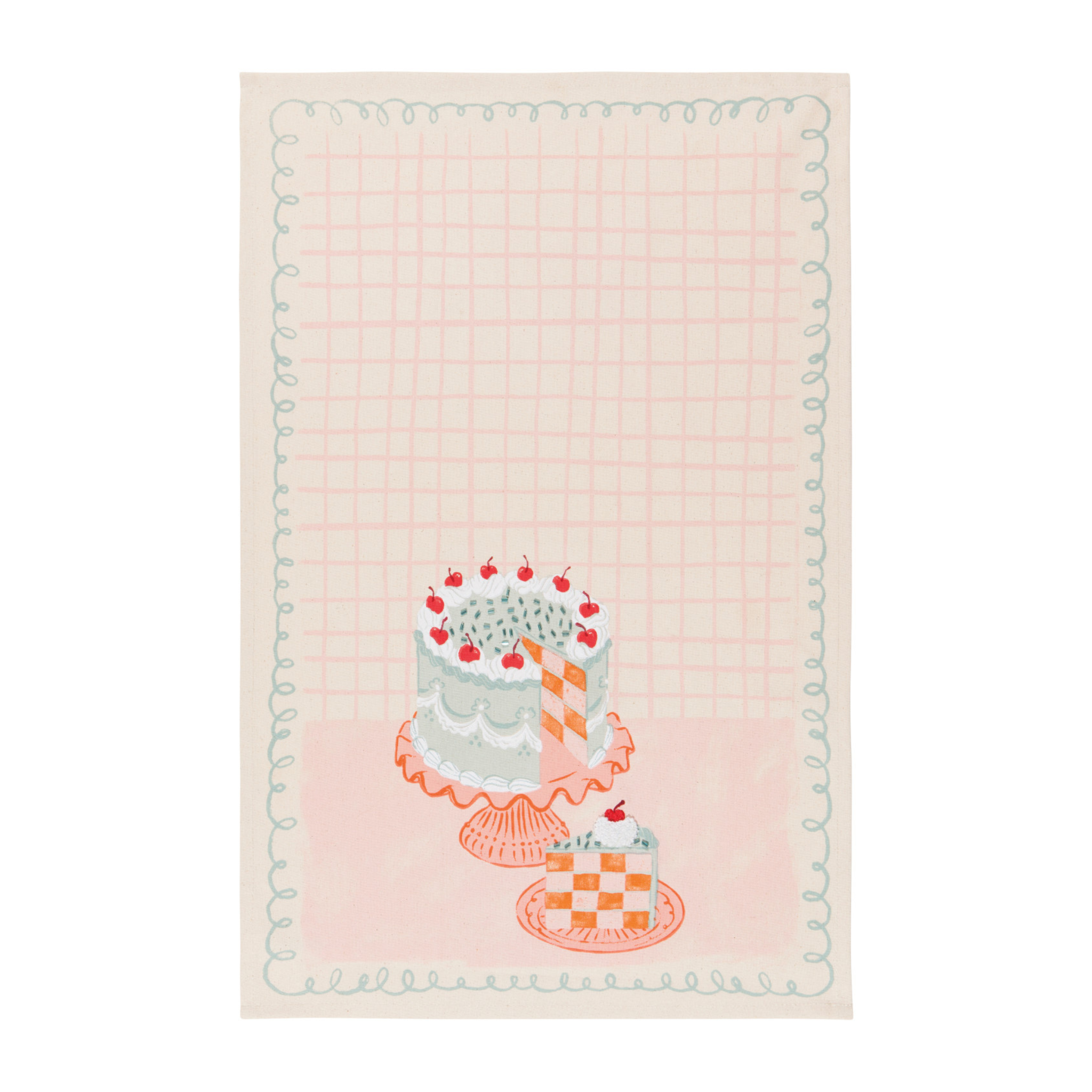 Linge à vaisselle en coton Gâteau 18x28" - Danica