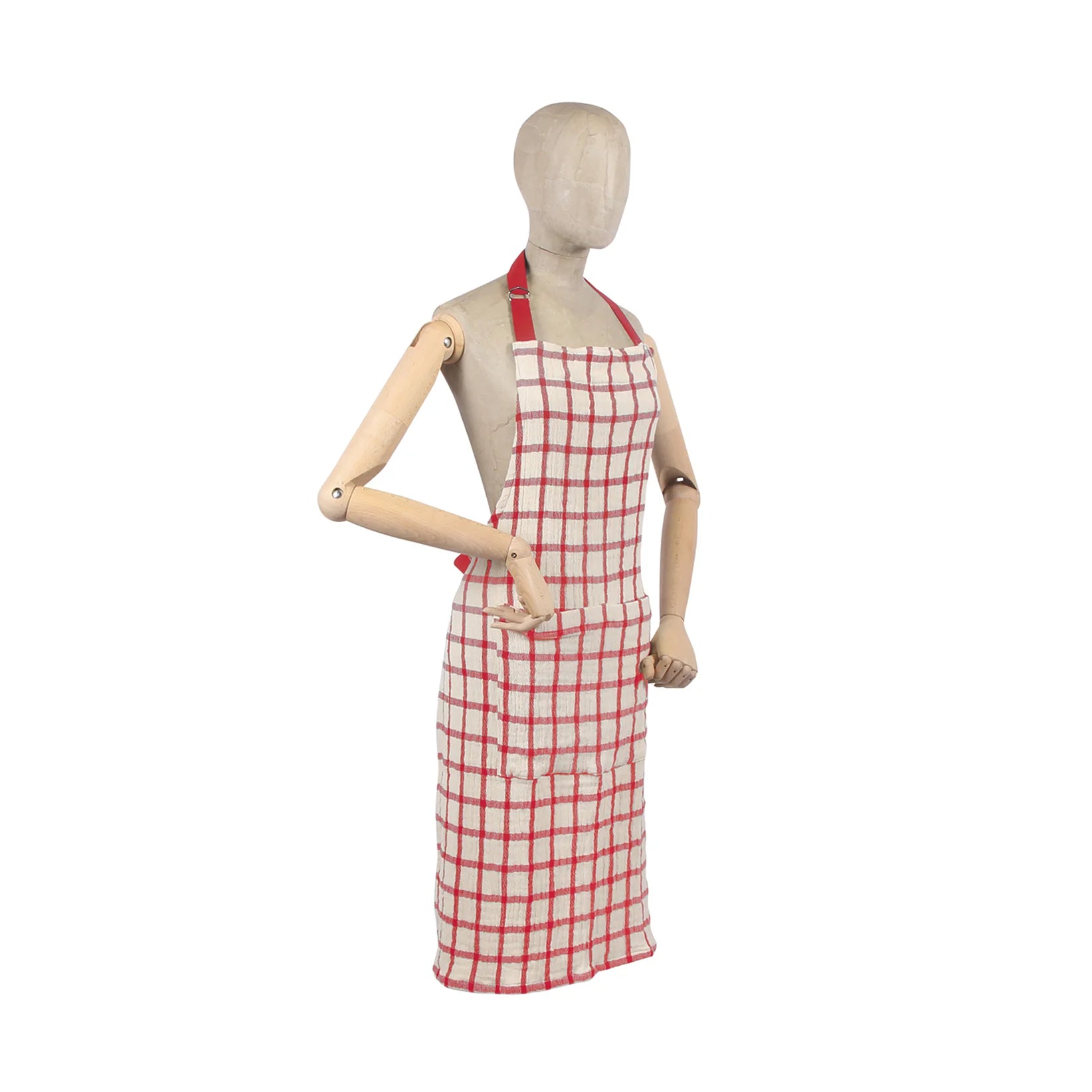 Red Checkered Kitchen Apron