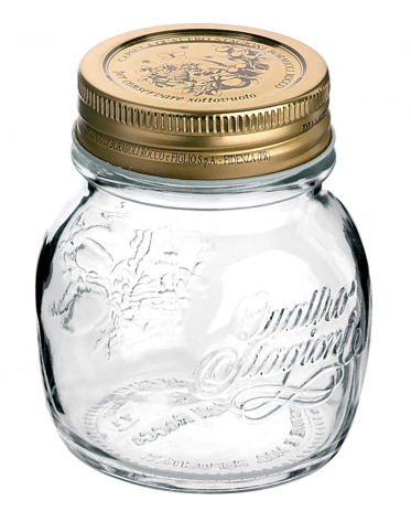 Pot en verre avec couvercle doré 150ml - Trudeau