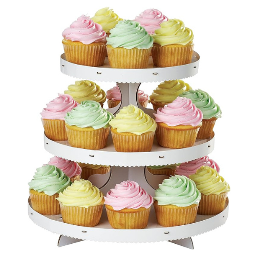 Présentoir à cupcakes 3 étages Blanc - Wilton