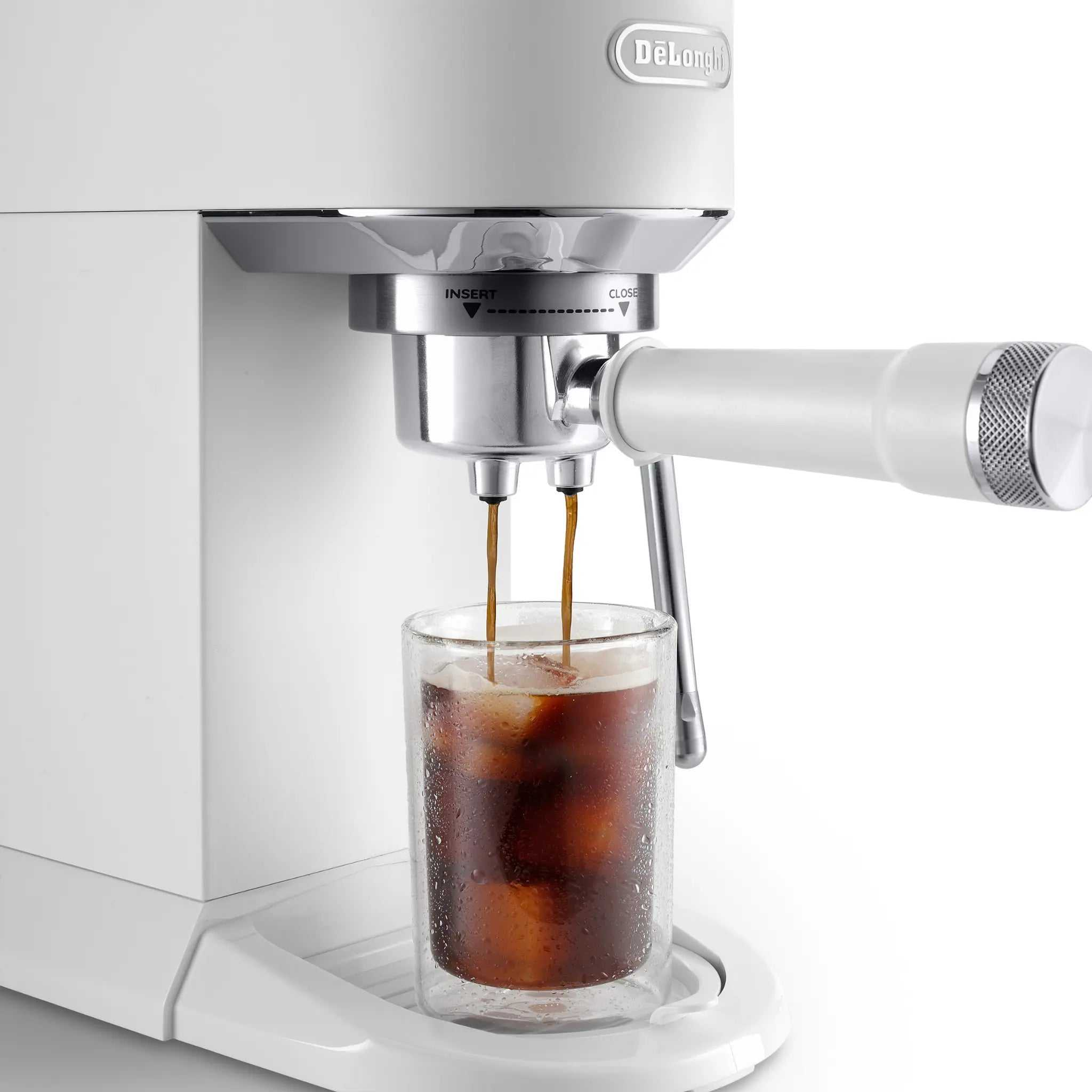 Machine à café espresso Dedica Duo avec Cold Brew blanche - De'Longhi De'Longhi