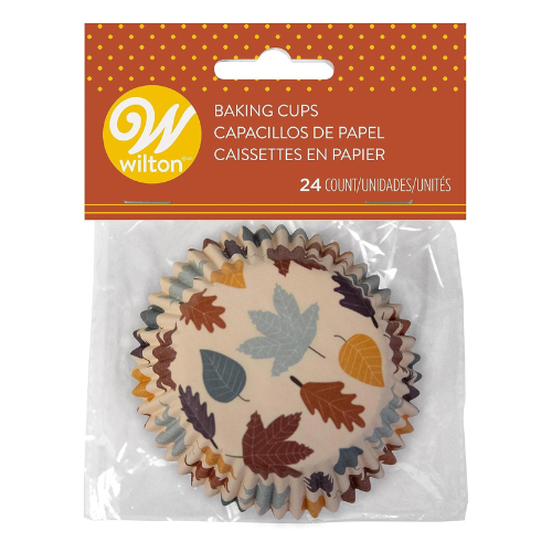 Ensemble de 24 moules à muffins standard Feuilles d'Automne - Wilton