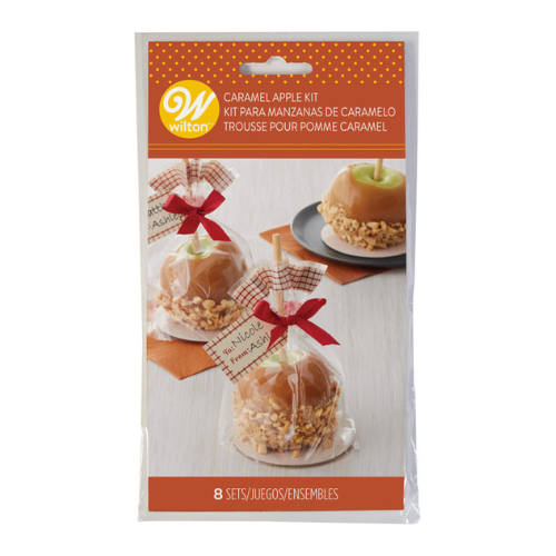Ensemble de 8 sacs, étiquettes et attaches pour pommes au Caramel - Wilton