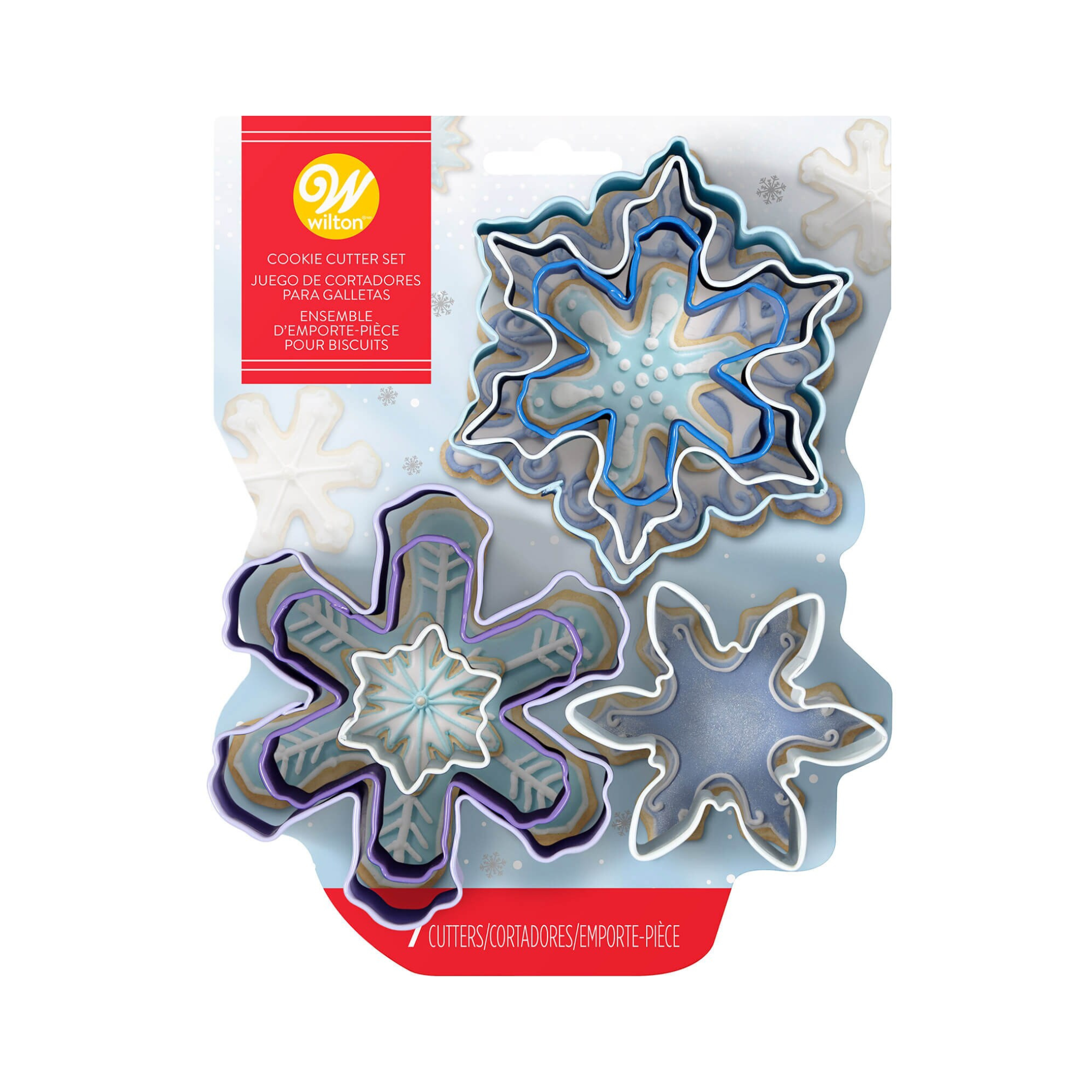 Ensemble de 7 emporte-pièces Flocons de Neige - Wilton