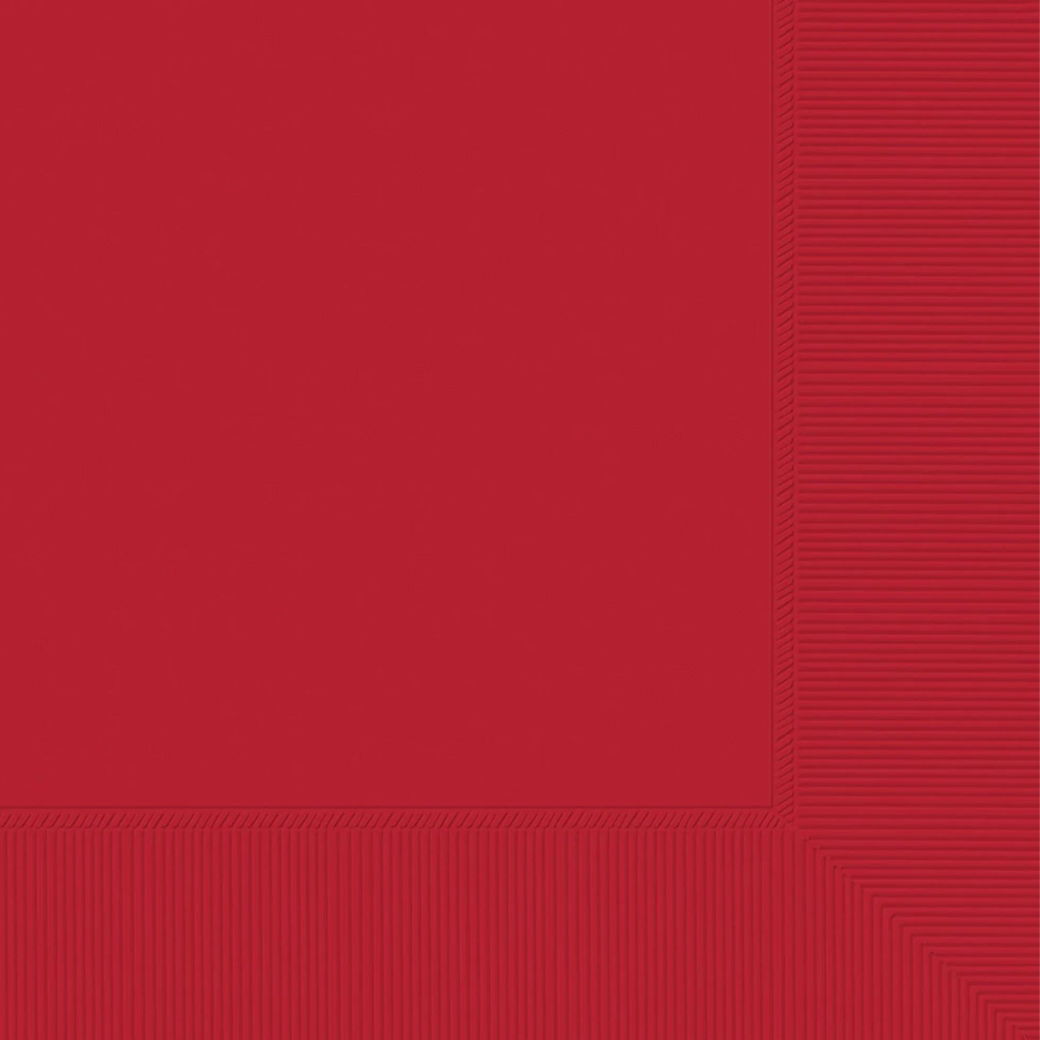 Ensemble de 40 serviettes de table en papier Rouge