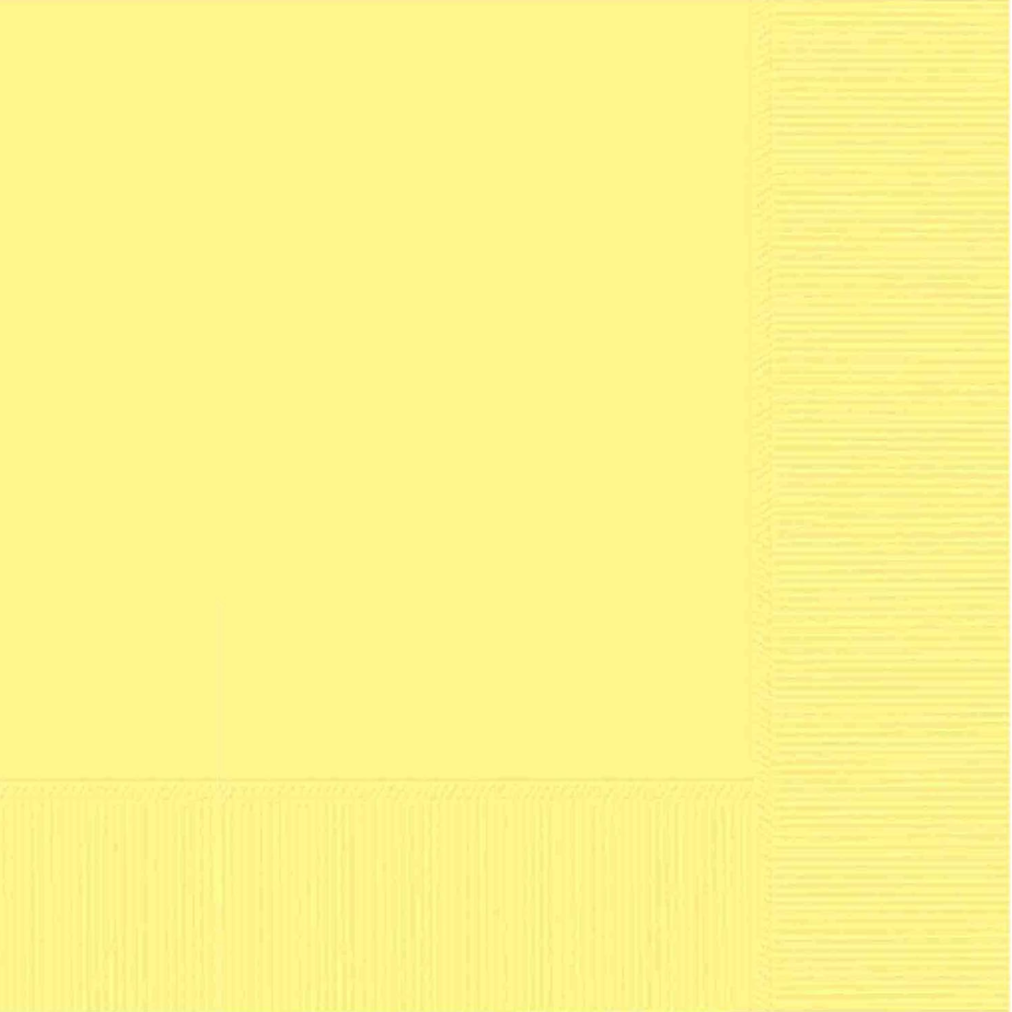 Ensemble de 40 serviettes de table en papier Jaune