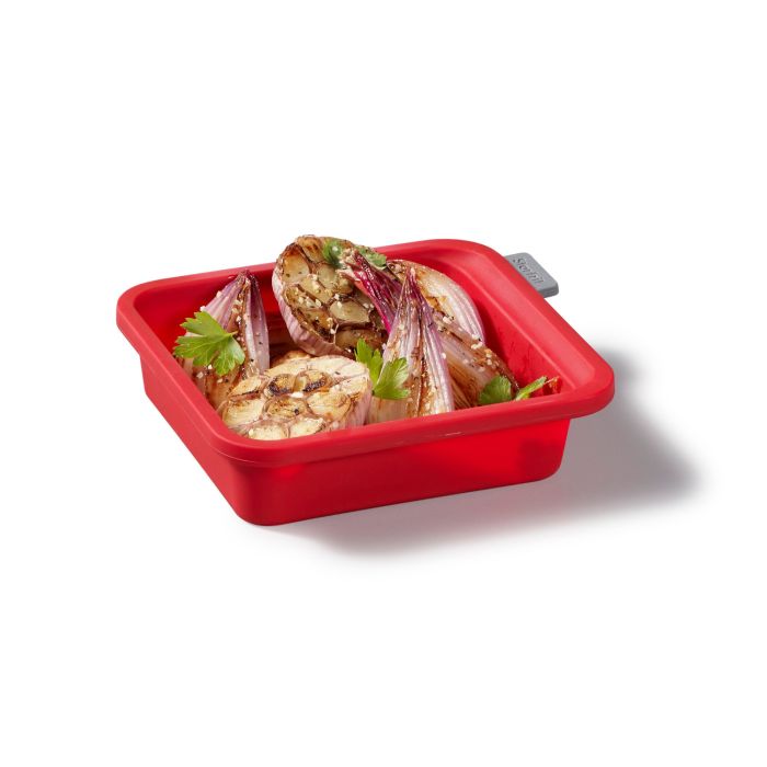 Plat de cuisson carré en silicone avec structure métallique - Starfrit