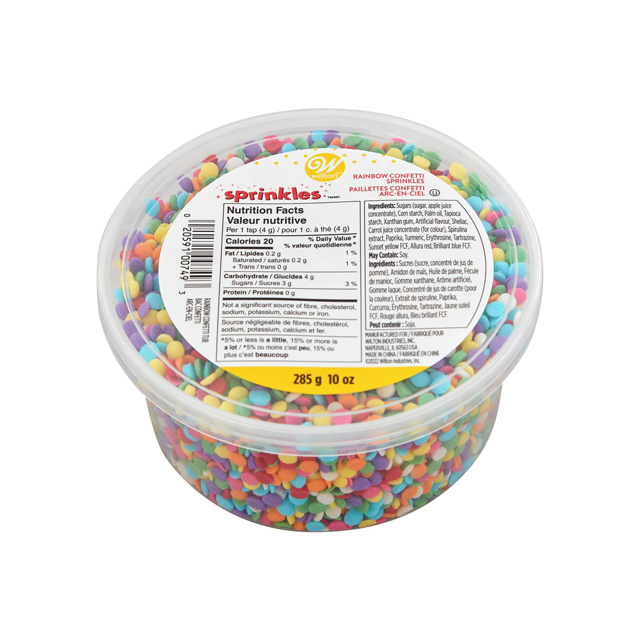 Confettis comestibles arc-en-ciel 283 g – Wilton