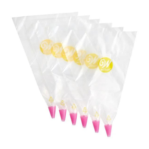 Ensemble de 6 poches à douille jetables 14" avec douille étoile ouverte - Wilton