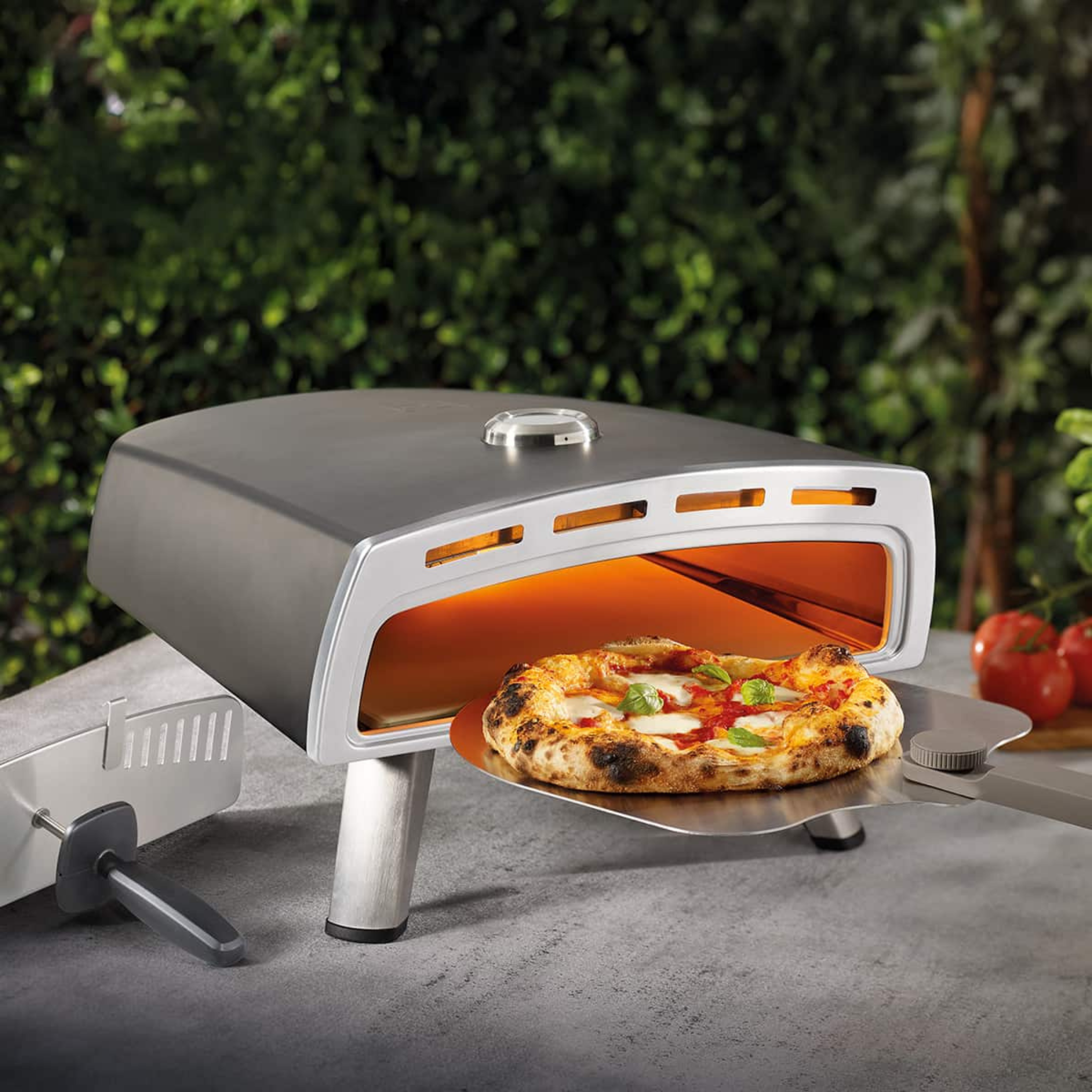 Four à pizza au gaz professionnel en acier avec contrôle précis de température pour cuisson rapide et uniforme