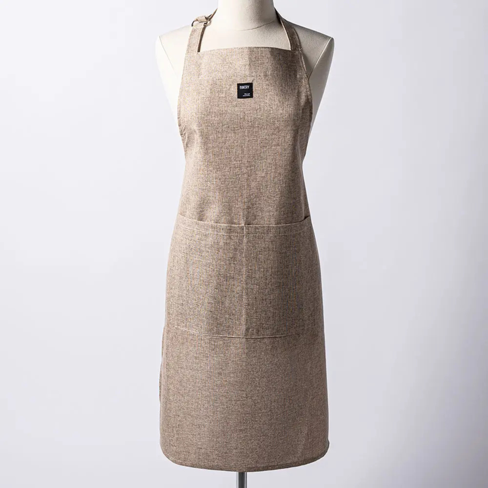 Unisex Beige Chambray Apron with Adjustable Straps - Harman