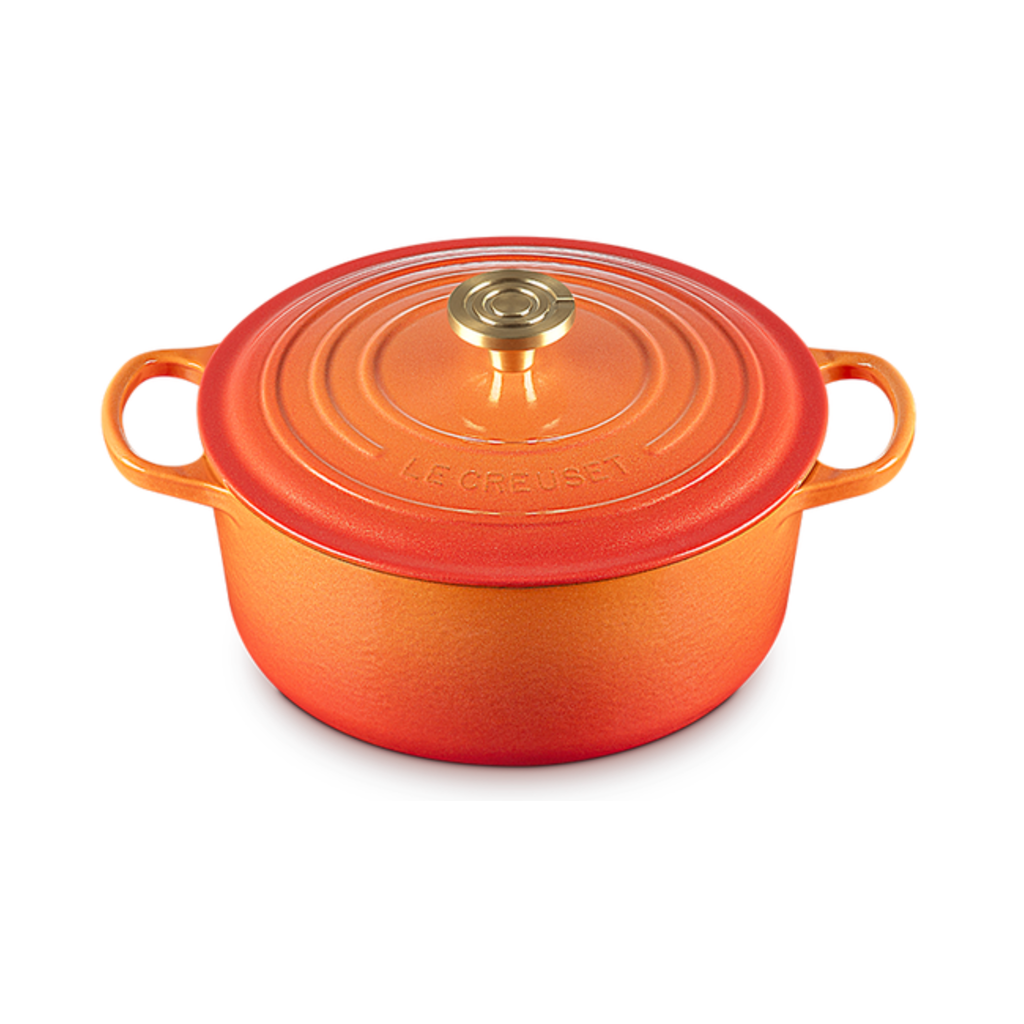 Le Creuset 5.3L Golden Flame Round Casserole